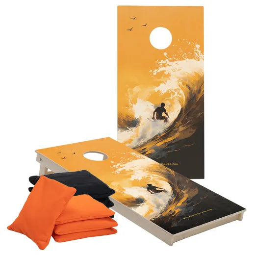 SURF - Cornhole Set - 2 board / 2x4 zakjes Cornhole sets Wicked Wood Games