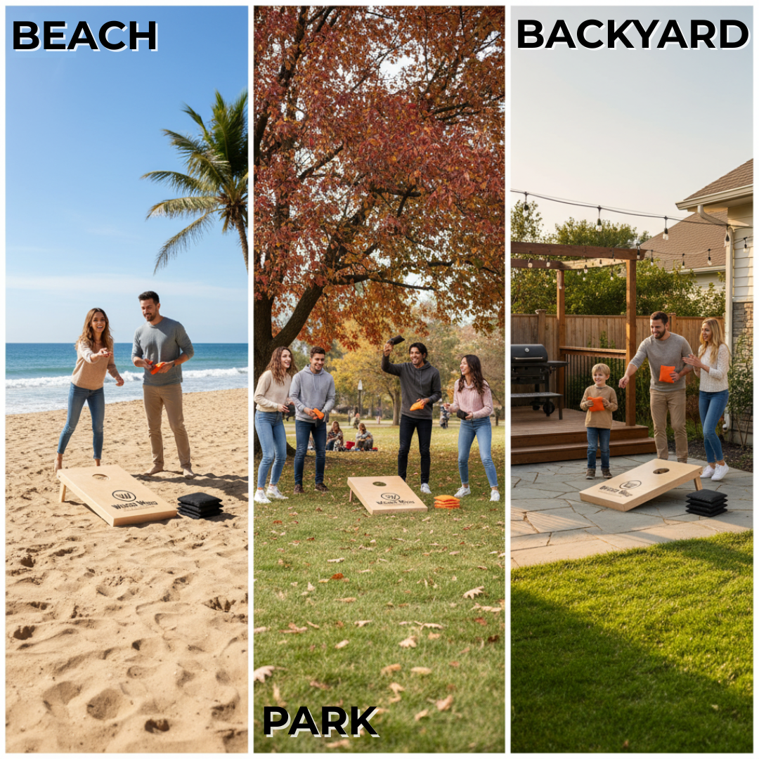 Cornhole Set - 90x60 - Wicked Wood Design Cornhole sets Wicked Wood Games