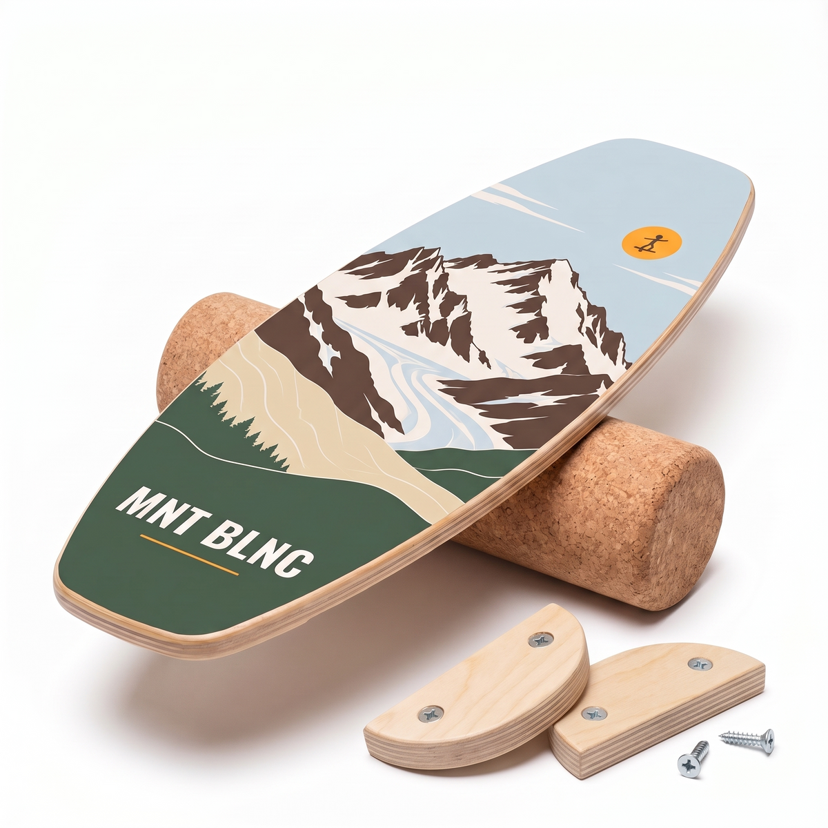 BLNC Balance Boards - ALPINE-KOLLEKTION - Inkl. Roller och Board Stoppers