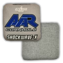 AAR Shockwave X 2026 - 1x4 Cornhole Bags - ACL Pro Cornhole Bags AAR Light Grey/Royal Blue