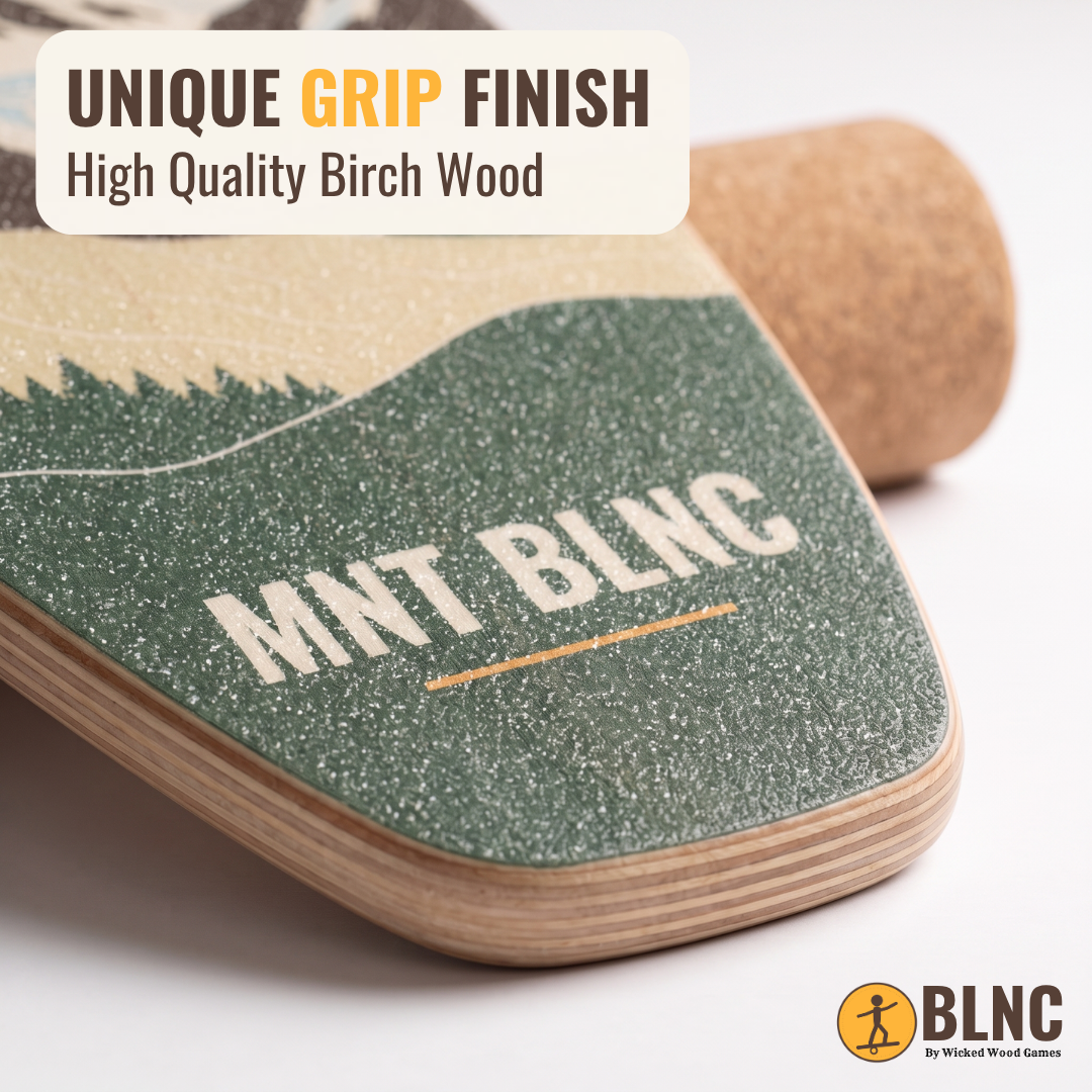 BLNC Balance Boards - ALPINE-KOLLEKTION - Inkl. Roller och Board Stoppers