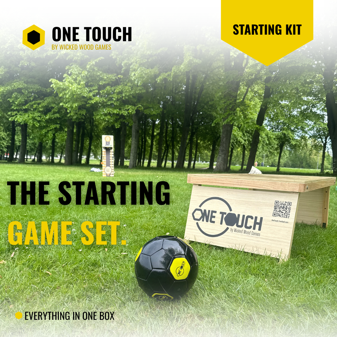 OneTouch Fotbollsspel Starting Kit - Inkluderar 1 bräda / Premiumfotboll / Bärväska