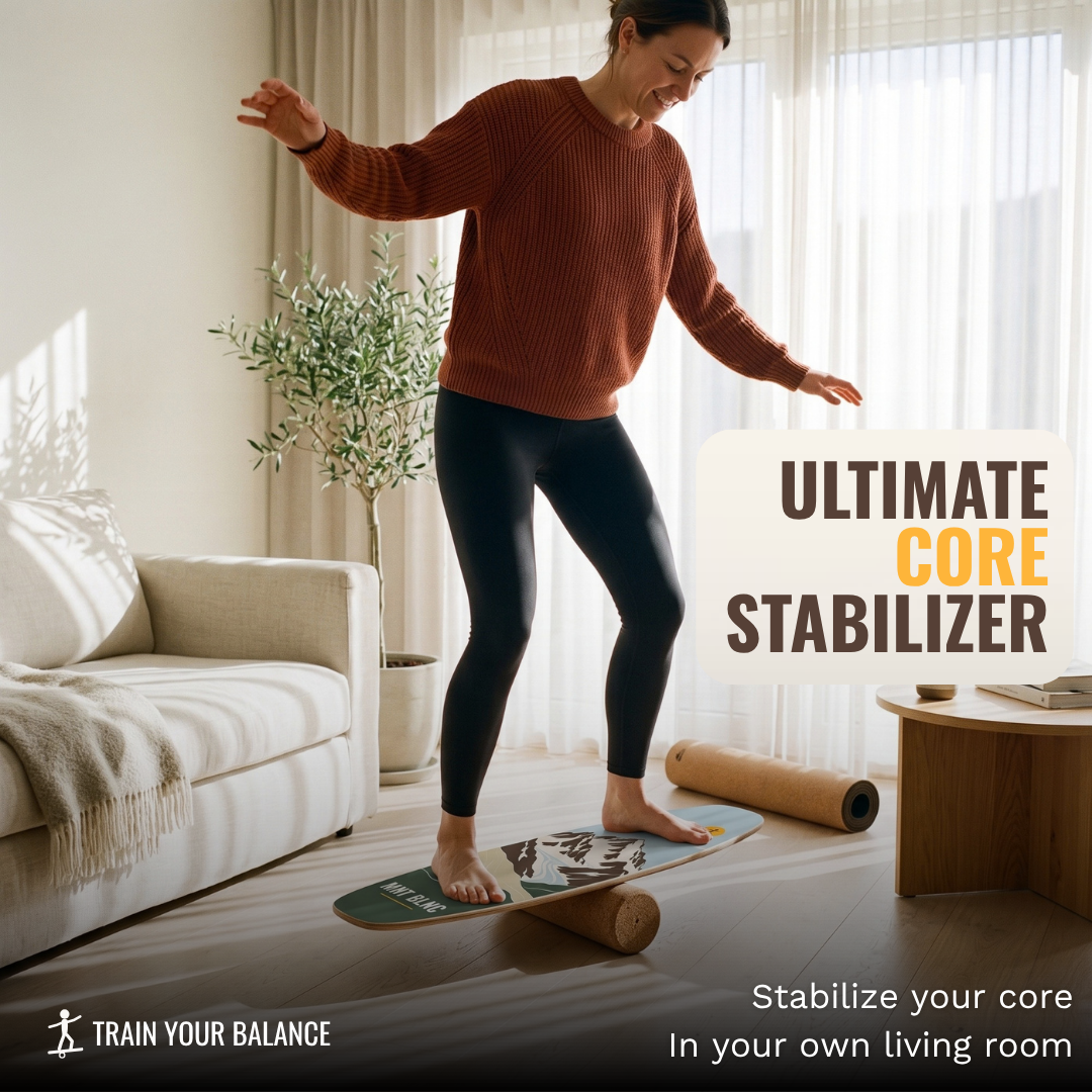 BLNC Balance Boards - ALPINE-KOLLEKTION - Inkl. Roller och Board Stoppers