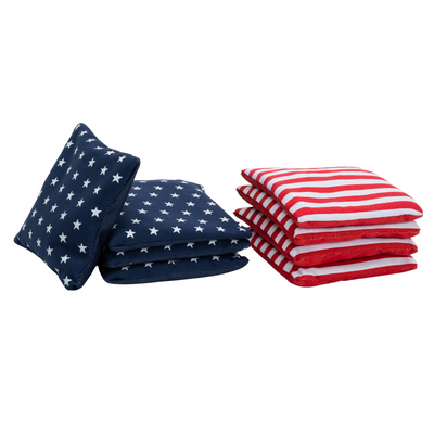 2x4 Cornhole-påsar - Amerika - Granulatfyllning - Dubbelsidig