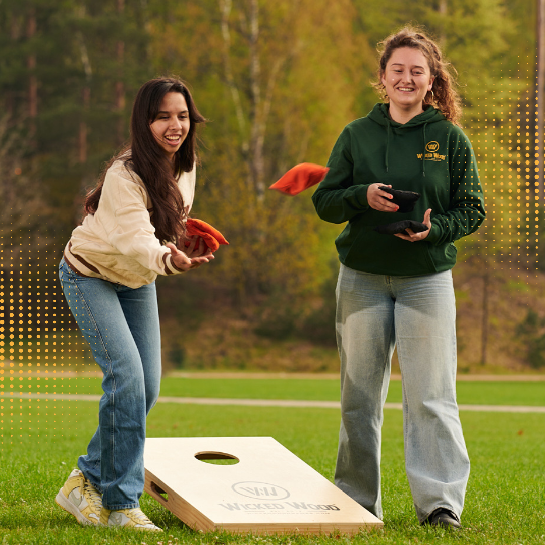 HIPPY - Cornhole Set - 2 board / 2x4 zakjes Cornhole sets Wicked Wood Games