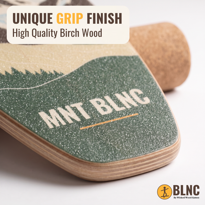BLNC Balance Boards - ALPINE-KOLLEKTION - Inkl. Roller och Board Stoppers